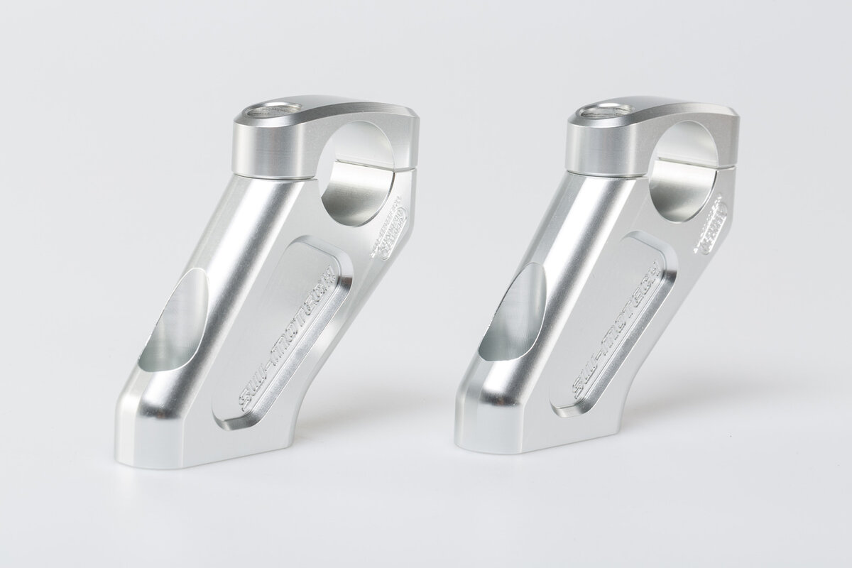 Handle Bar Risers 20mm / Bar Backs 30mm BMW R1200GS (08-12). Handle Bar Risers 20mm / Bar Backs 30mm BMW R1200GS (08-12).